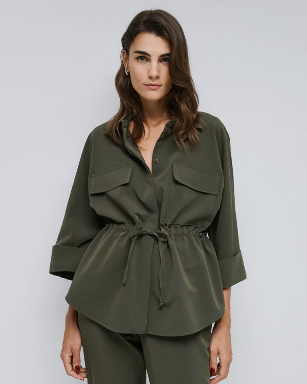 Shirt with drawstring waist - Access Fashion