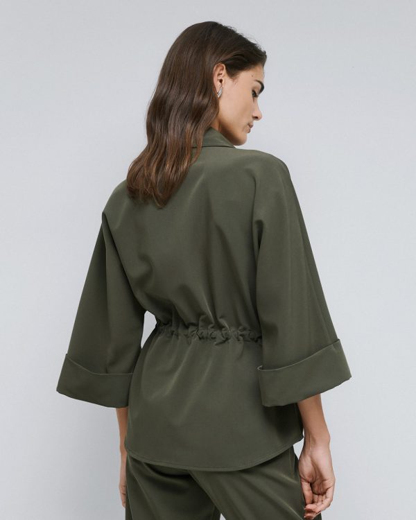 Shirt with drawstring waist - Access Fashion - Image 3