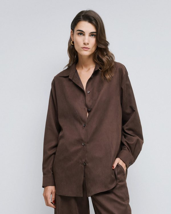 Shirt with rounded hem - Access Fashion