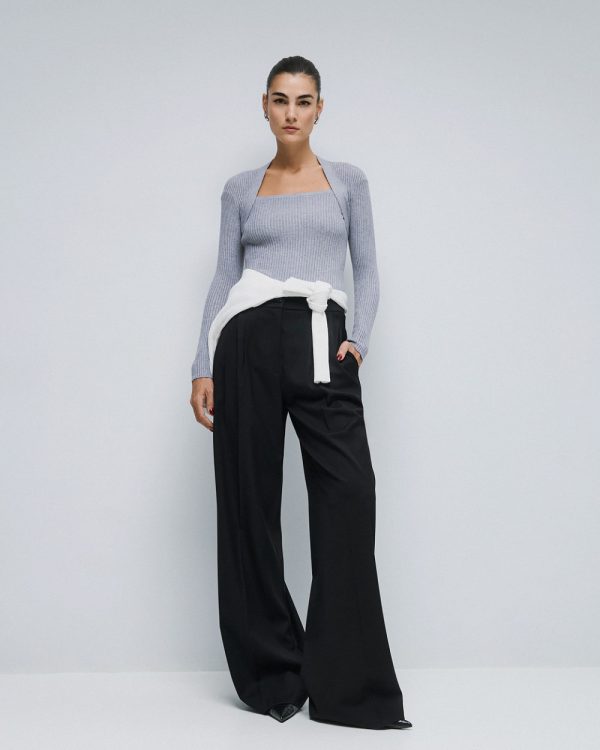 Knitted long-sleeve blouse - Access Fashion - Image 7