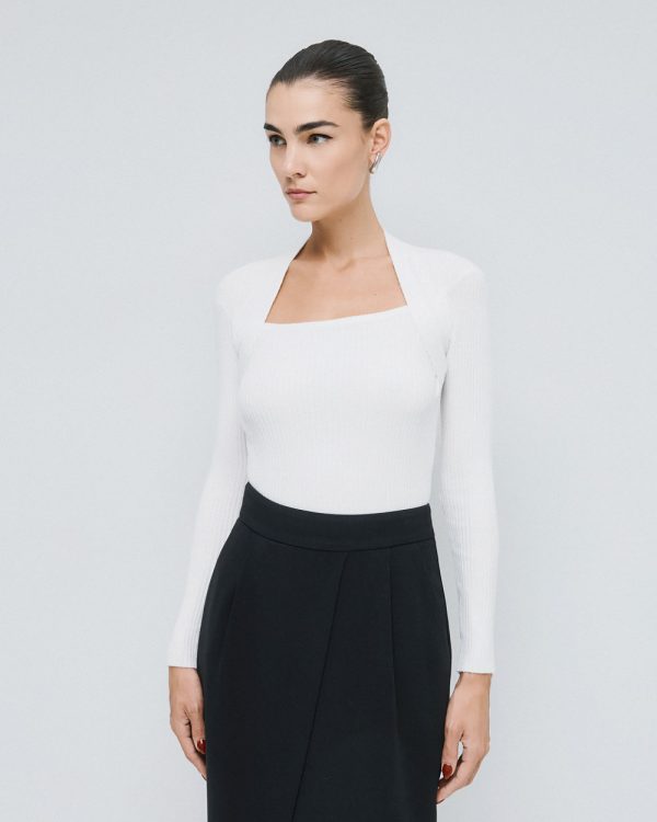 Knitted long-sleeve blouse - Access Fashion