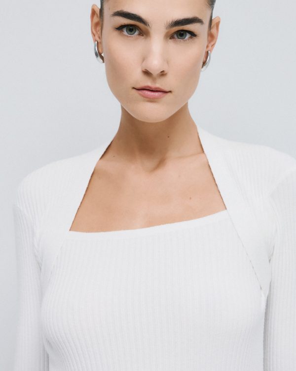 Knitted long-sleeve blouse - Access Fashion - Image 5