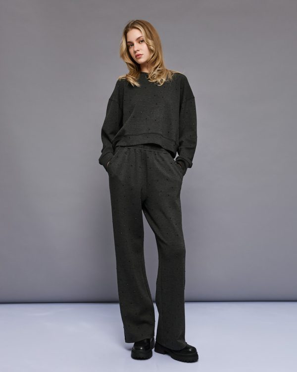 Sweatpants with rhinestones - Access Fashion - Image 3