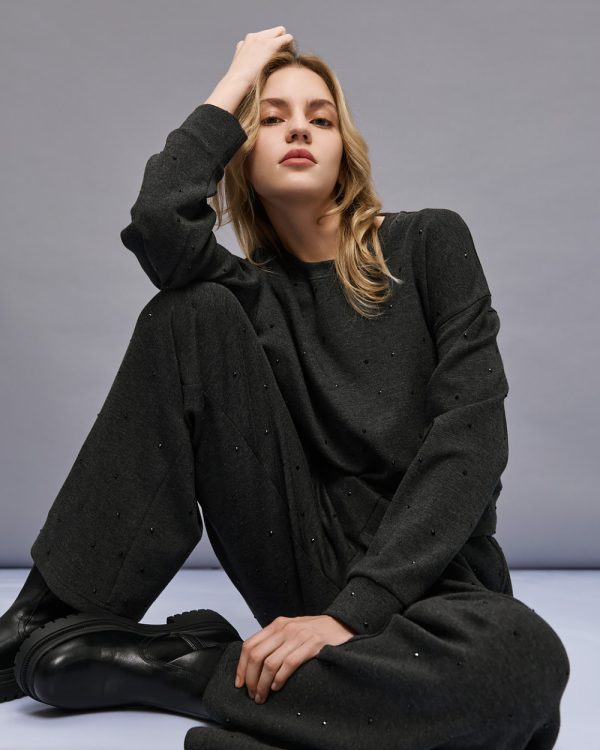 Sweatpants with rhinestones - Access Fashion - Image 5