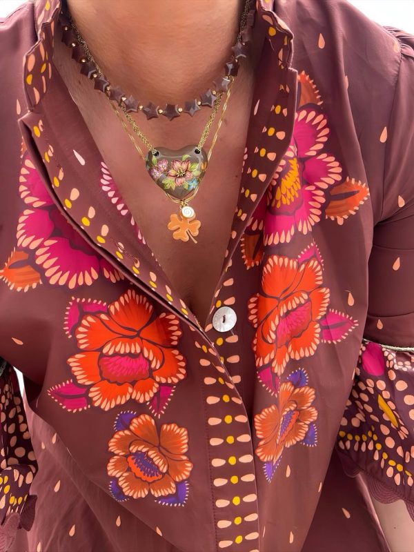 Chain necklace with clover and eye - Ifigenia Loukou - Image 5