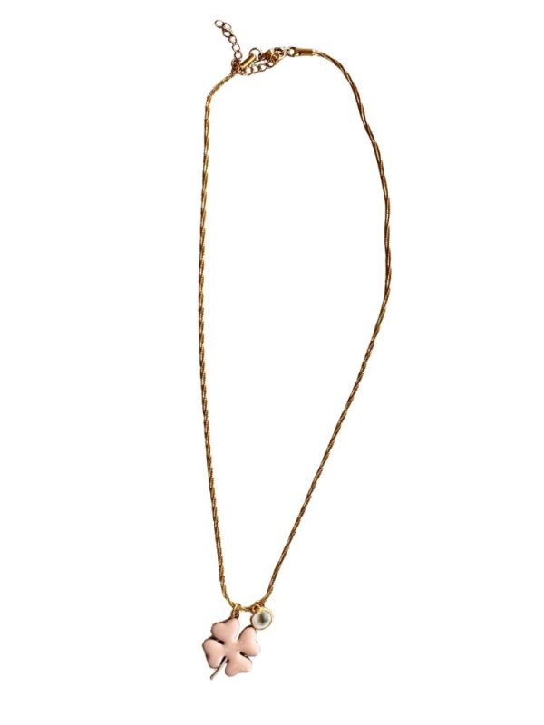 Chain necklace with clover and eye - Ifigenia Loukou - Image 9