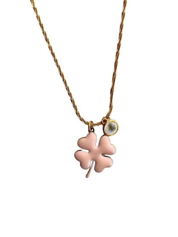 Chain necklace with clover and eye - Ifigenia Loukou - Image 10