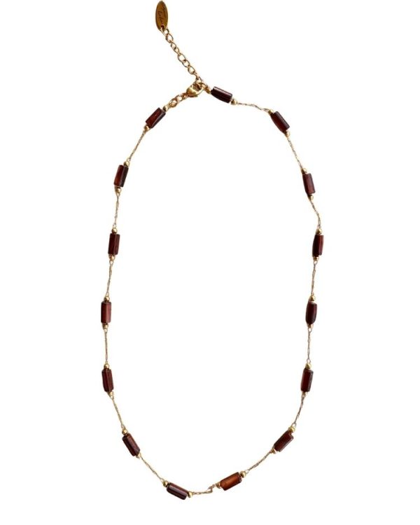 Mother of pearl tube necklace - Ifigenia Loukou