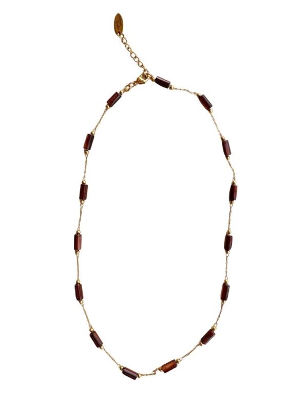 Mother of pearl tube necklace - Ifigenia Loukou