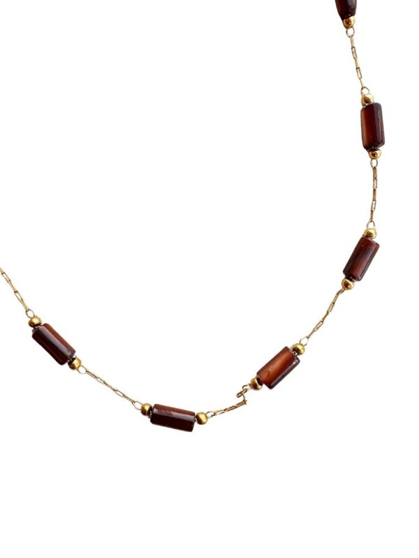 Mother of pearl tube necklace - Ifigenia Loukou - Image 2