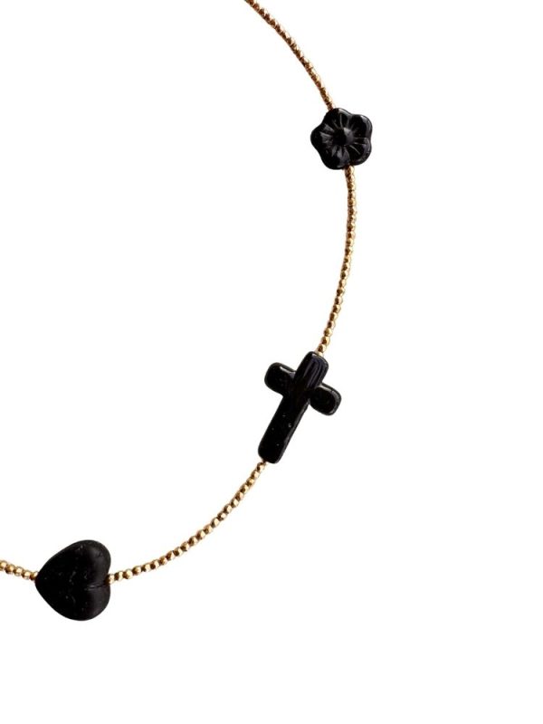 Hematite necklace with 5 pendants - Ifigenia Loukou - Image 2