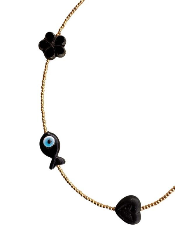 Hematite necklace with 5 pendants - Ifigenia Loukou - Image 3