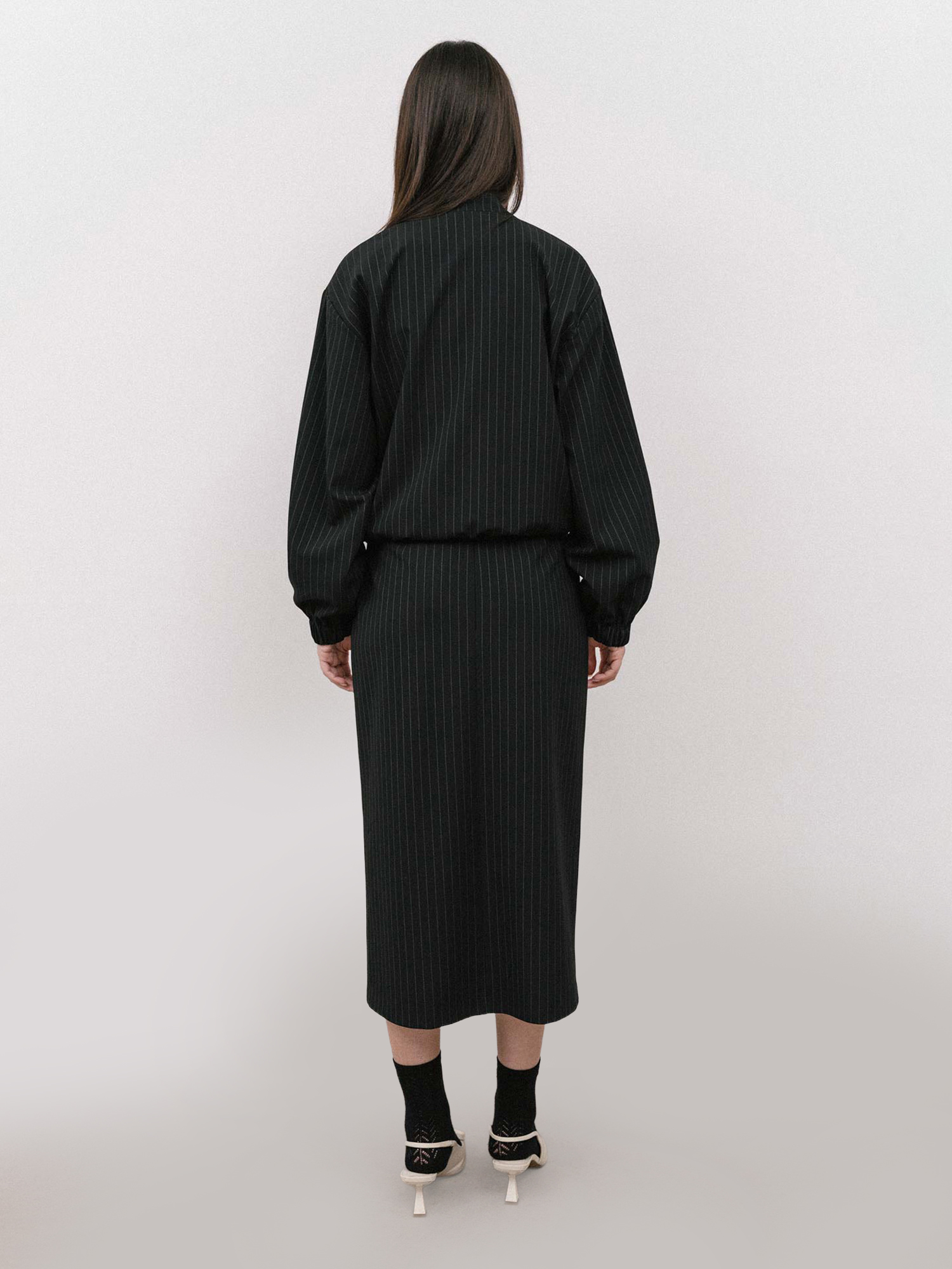 Brouska - 4TW25-124 Liana pinstripe midi skirt - 4Tailors - Image 4