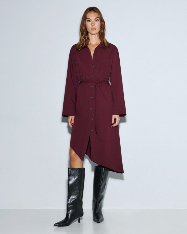 Asymmetric shirt dress - Access Fashion