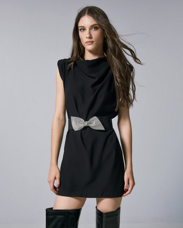 Belt with rhinestone bow - Access Fashion