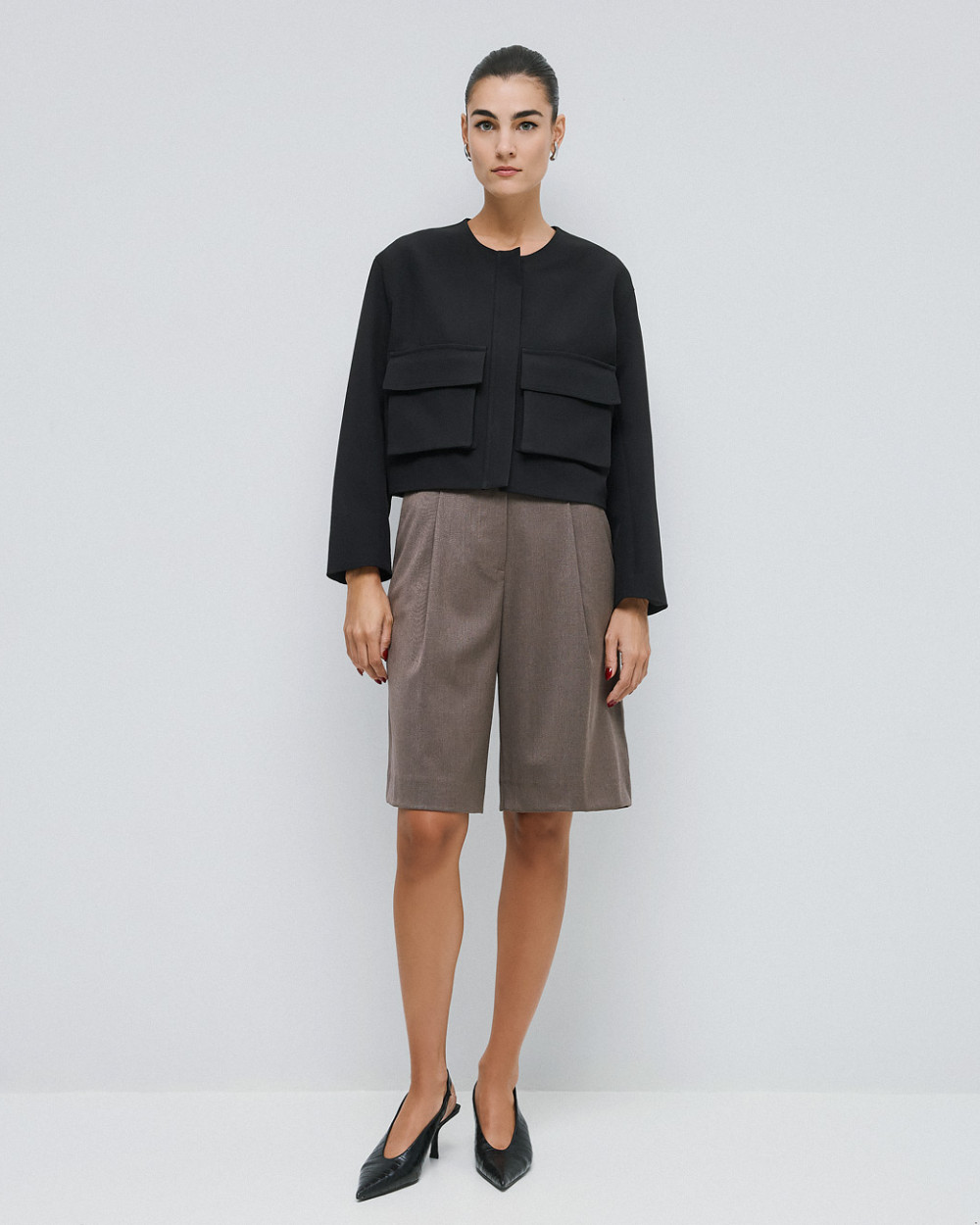 Brouska - 54-5040-304 Pleated bermuda shorts - Access Fashion - Image 6