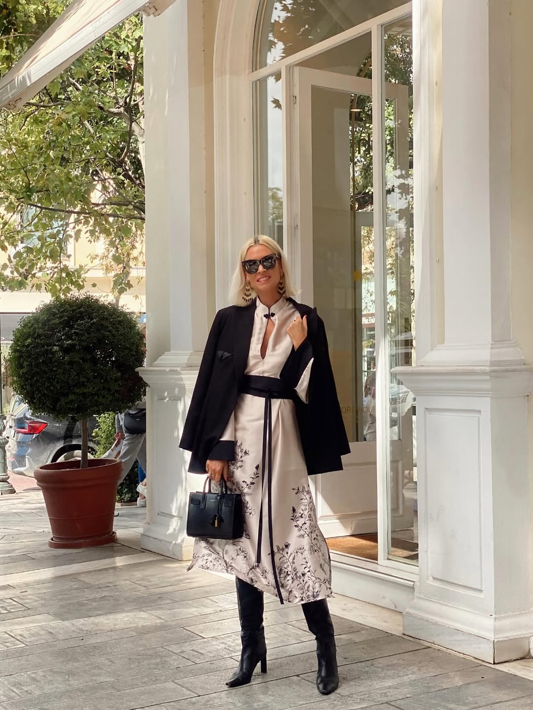 Brouska - INW25-8404 Satin Midi Dress with contrast details -Innocent - Image 3