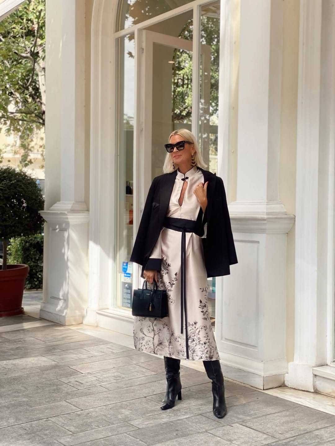 Brouska - INW25-8404 Satin Midi Dress with contrast details -Innocent - Image 5