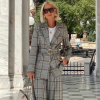 Checked belted tailored blazer - Innocent