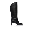 Leather knee-high boots with pointed toe - Sante Shoes