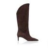 Suede mid-calf boots with sculpted silhouette - Sante Shoes