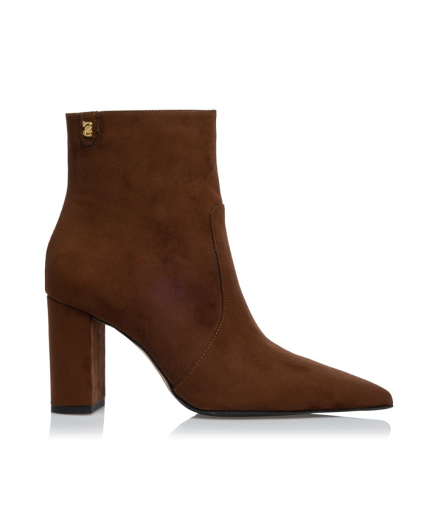 Suede block heel ankle boots - Sante Shoes