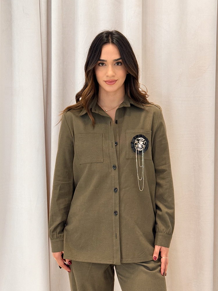 Brouska - INW25-8008A Double toned shirt - Innocent - Image 8