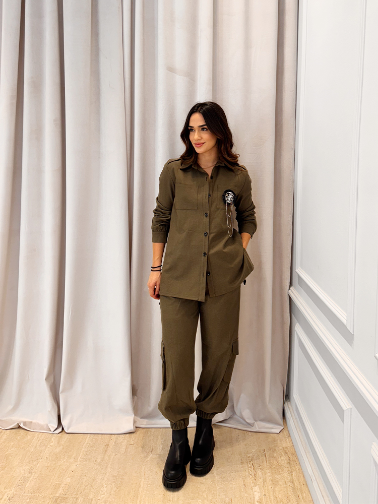 Brouska - INW25-8008A Double toned shirt - Innocent - Image 4