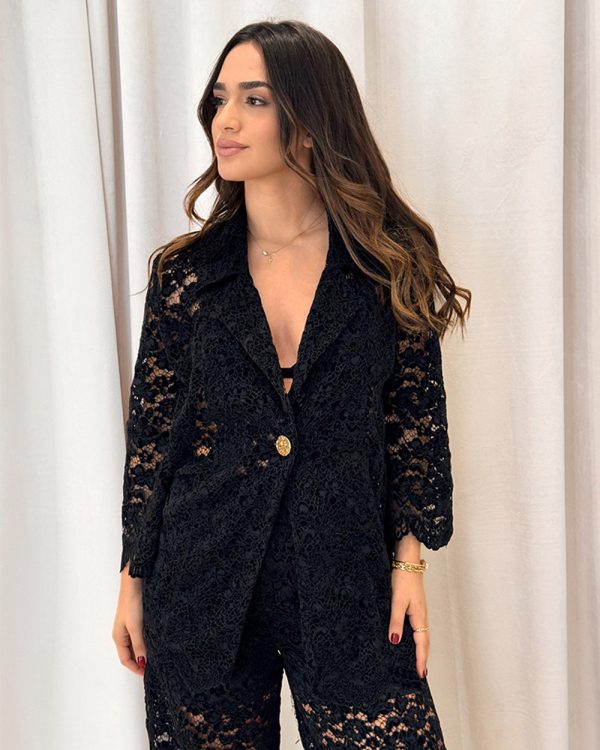 Lace single-breasted blazer - Innocent