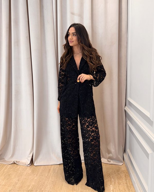 Floral lace wide-leg trousers - Innocent