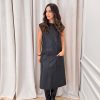 Eco-leather midi dress -Innocent