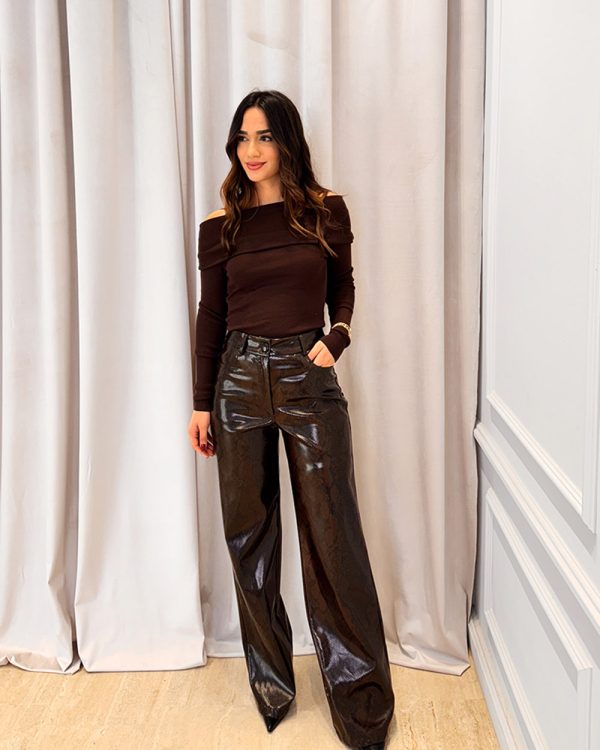 Snake eco-leather trousers - Innocent