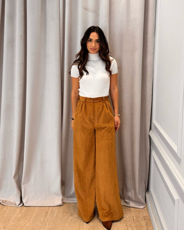 High-waisted corduroy trousers - Innocent