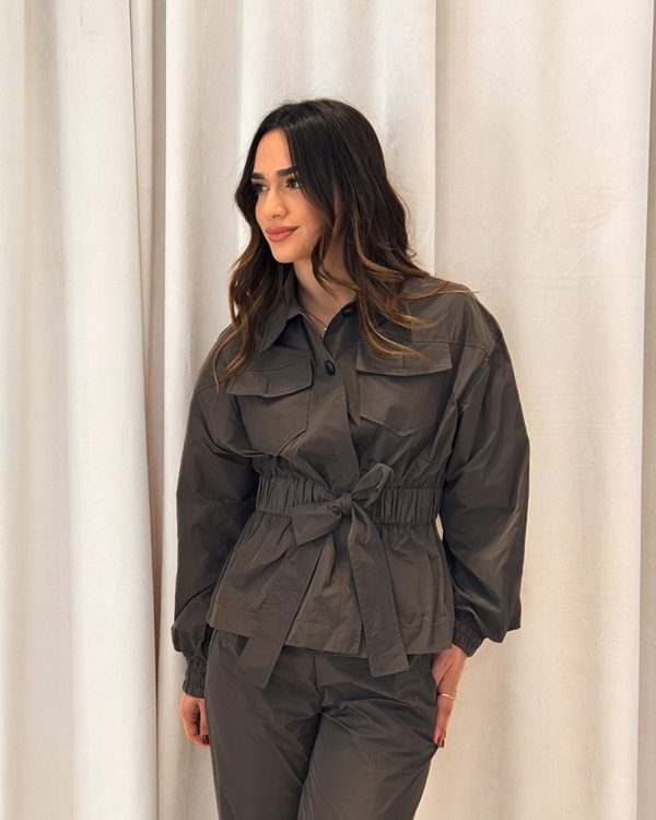 Belted jacket with button detail -  Innocent