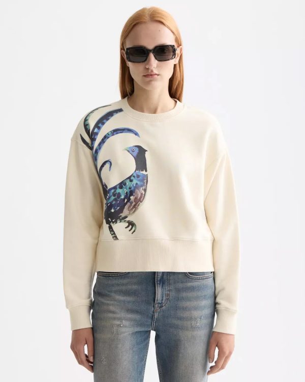 Artistic bird print sweatshirt - Scotch & Soda