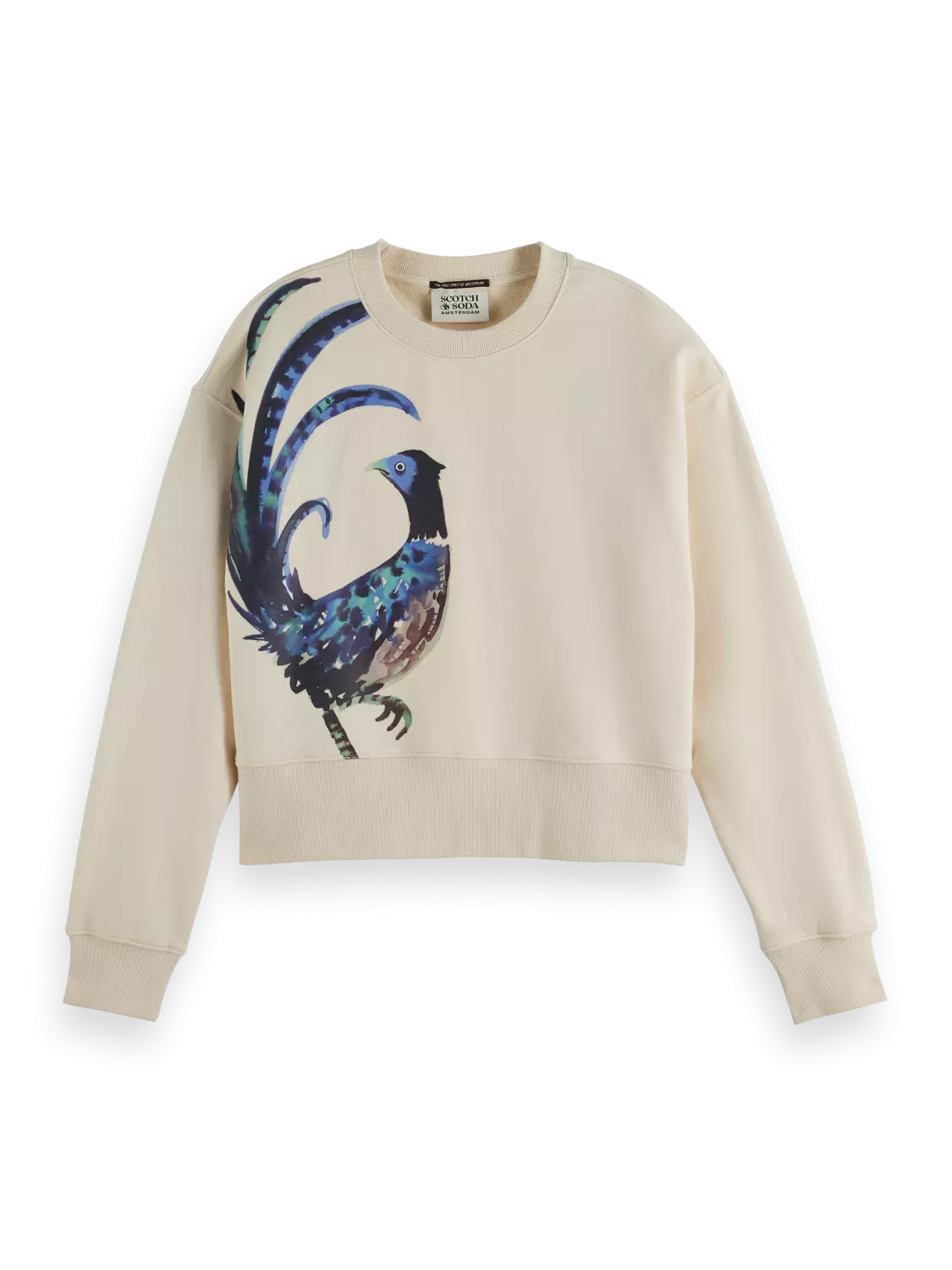 Brouska - SQW25-U9F00873T Artistic bird print sweatshirt - Scotch & Soda - Image 5