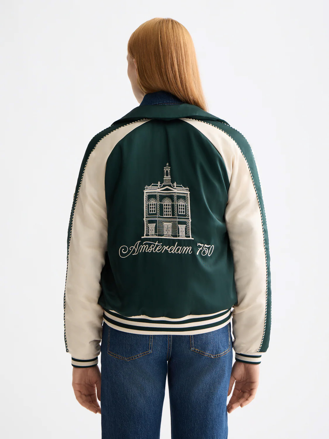 Brouska - SQW25-U9G00920T Reversible embroidered bomber jacket - Scotch & Soda - Image 3