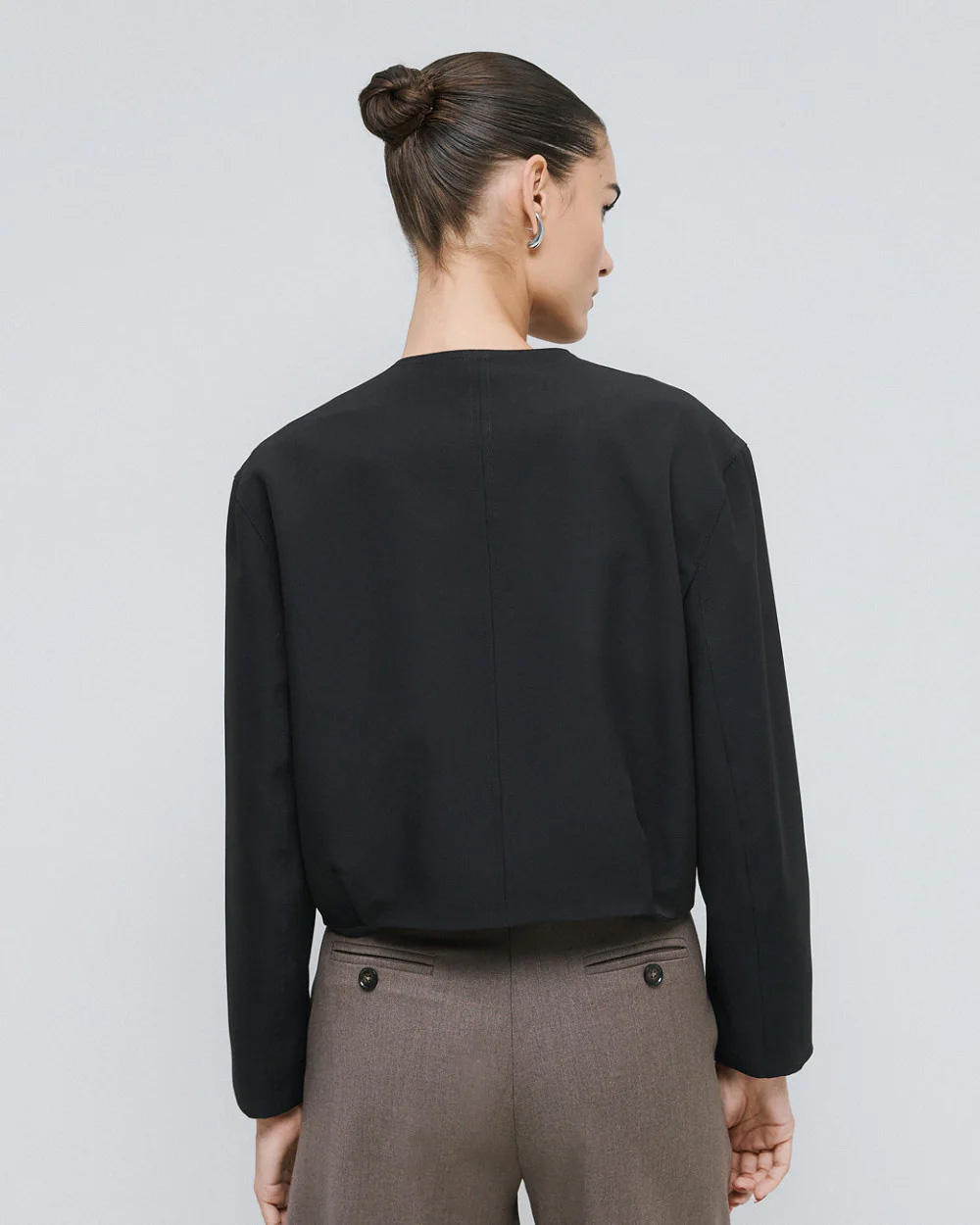 Brouska - 54-1020-387 Cropped jacket with pockets - Access Fashion - Image 4