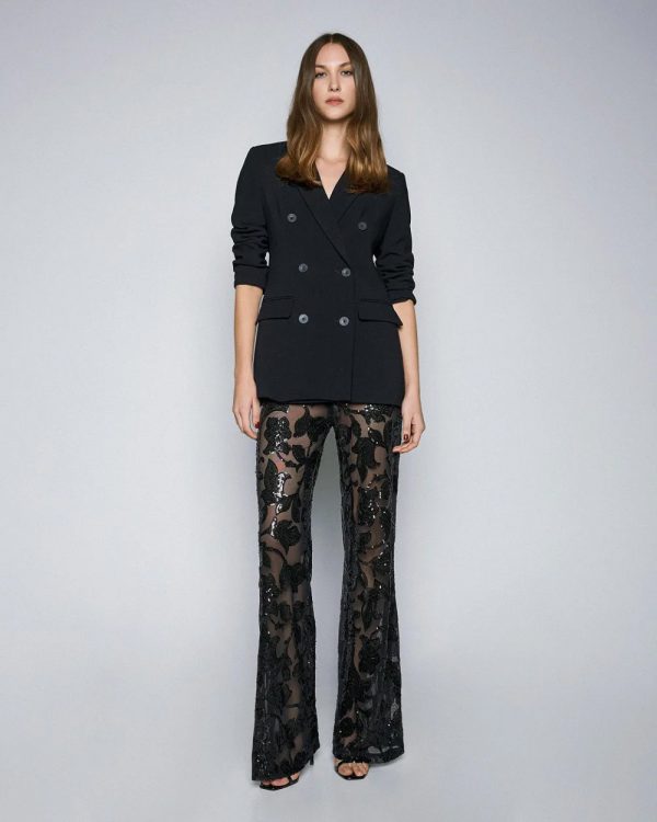 Tulle pants with embroidered sequins - Access Fashion
