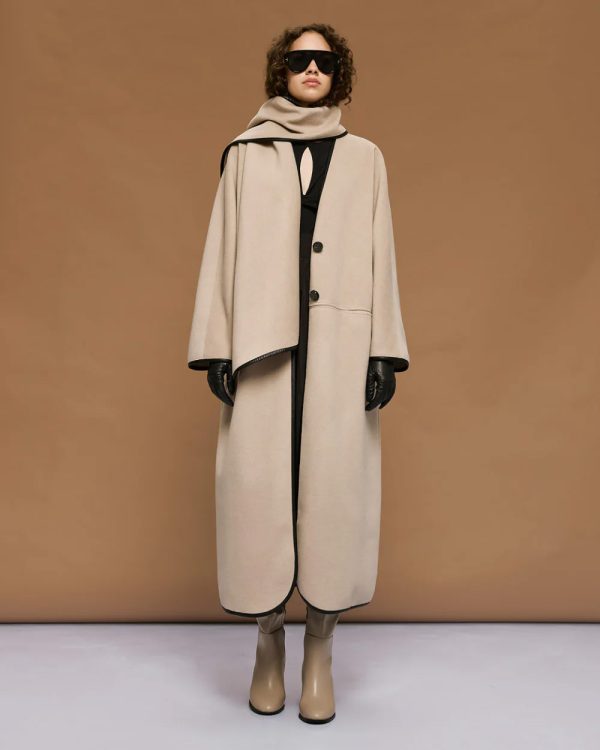 Coat with scarf - Access Fashion