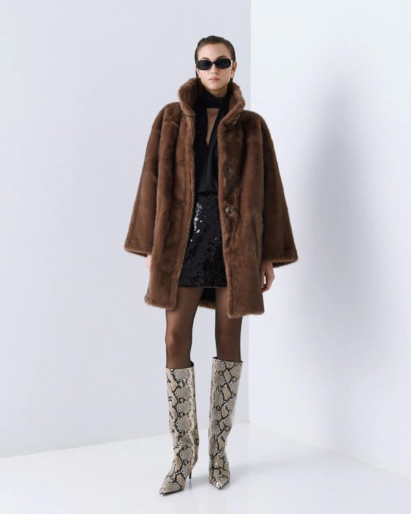 Reversible jacket with faux fur - Access Fashion