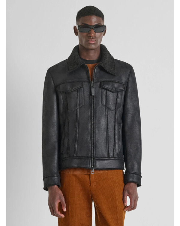 Regular fit jacket in soft effect fabric - Antony Morato