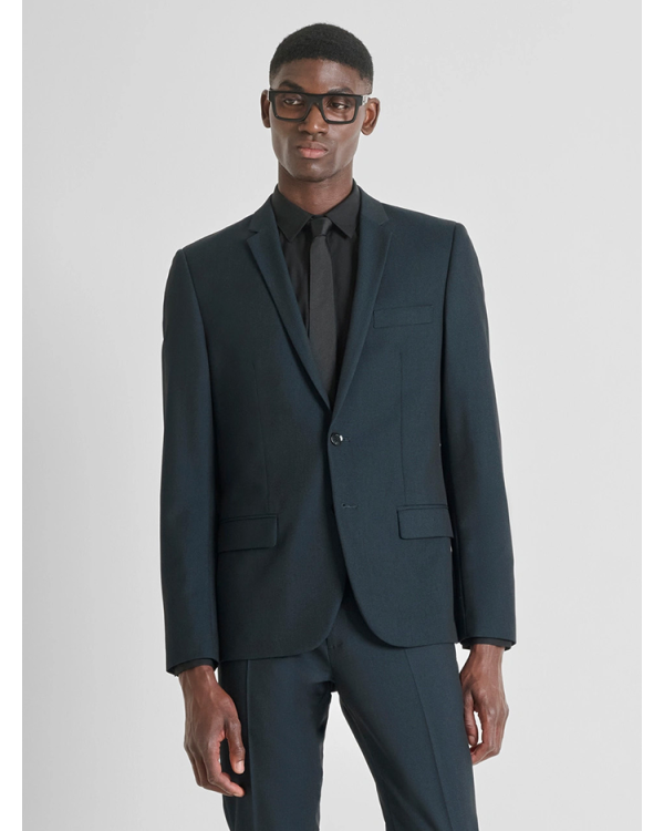 Slim fit jacket in stretch viscose with micro pattern - Antony Morato