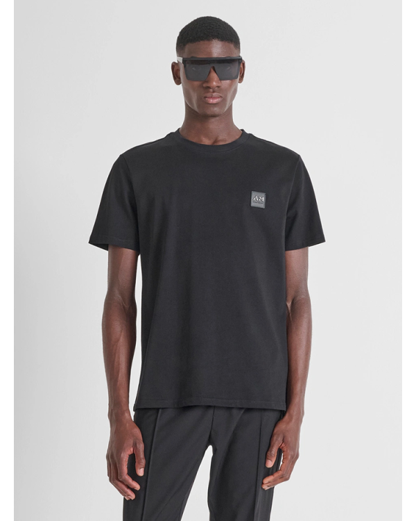 Regular fit cotton jersey t-shirt with small logo print - Antoni Morato