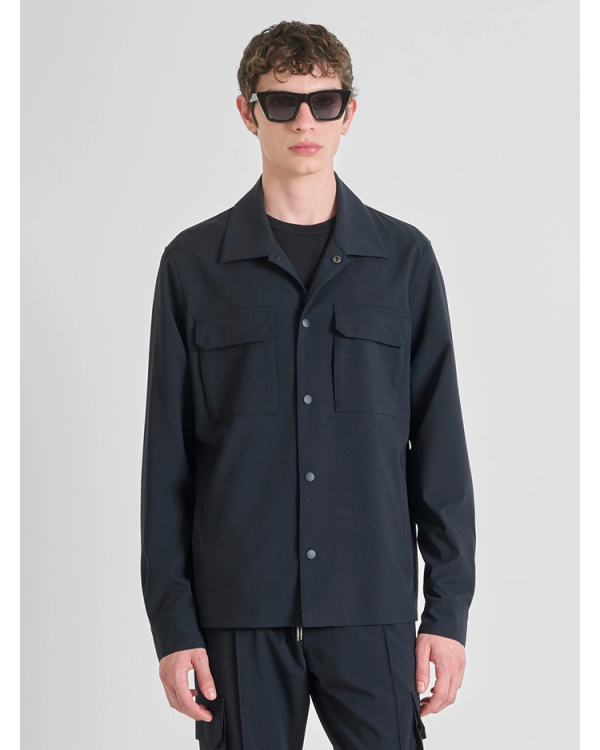 Regular fit shirt in stretch viscose - Antoni Morato