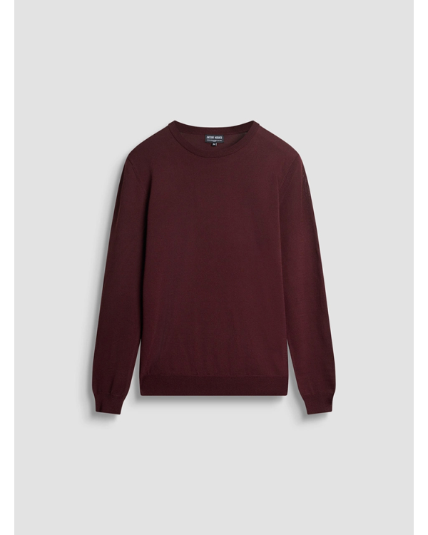 Slim fit crew neck sweater in viscose -  Antoni Morato