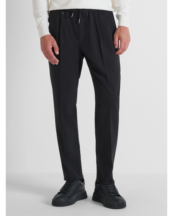 Regular fit trousers in stretch viscose - Antony Morato