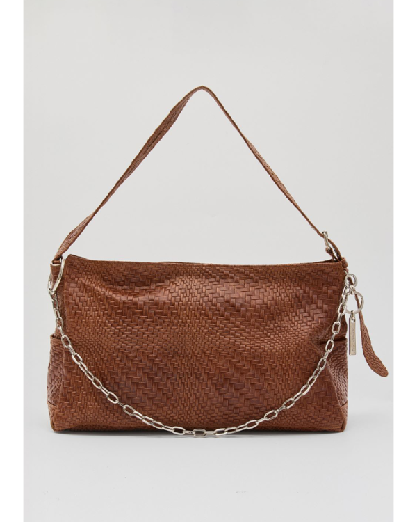 Threads tote Bag - Leather Twist