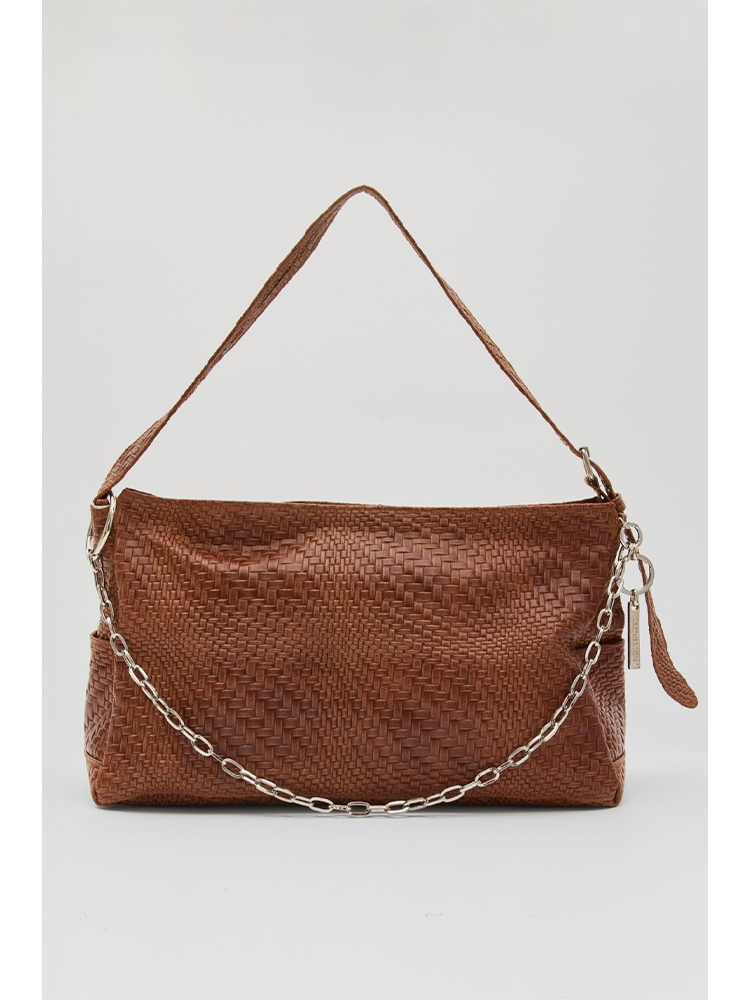 Brouska - LTW25-2605 Threads tote Bag - Leather Twist