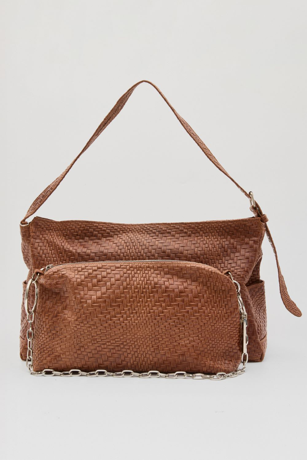 Brouska - LTW25-2605 Threads tote Bag - Leather Twist - Image 4